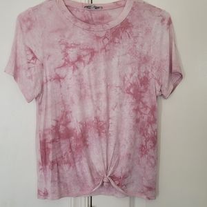 Charlotte Russe Front knot tie Shirt